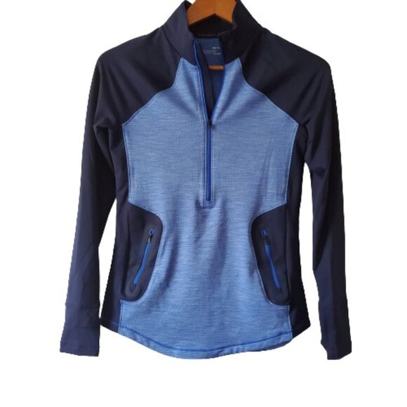 Under Armour Women's Activewear ColdGear Reactor 1/2 Zip Lapis Blue Top Size SM - Picture 5 of 16